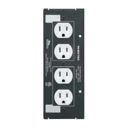 Middle Atlantic Products M-2X15A power distribution unit (PDU) 4 AC outlet(s) Black, White1