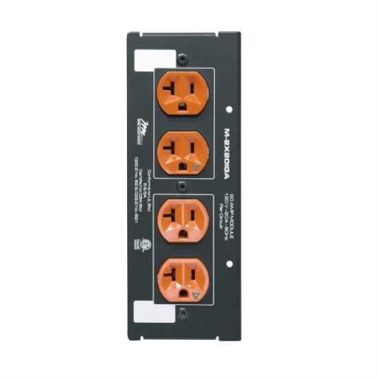 Middle Atlantic Products M-2X20IGA power distribution unit (PDU) 4 AC outlet(s) Black, Orange1