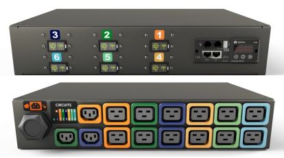 Vertiv MN03EDR1-15P3B8-6PS15B0H10-S power distribution unit (PDU) 15 AC outlet(s) 0U Black1