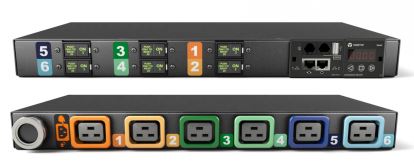 Vertiv Geist MN03E1R1-06L193-3TL56A0H10-S power distribution unit (PDU) 6 AC outlet(s) 0U Black1