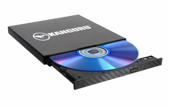 Kanguru QS Slim optical disc drive Blu-Ray DVD Combo Black1