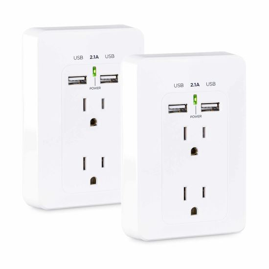 CyberPower MP18HO007 socket-outlet 2 x USB A + 2 x NEMA 5-15 White1