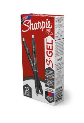 Sharpie S-Gel Retractable gel pen Medium Black, Blue, Red 12 pc(s)1