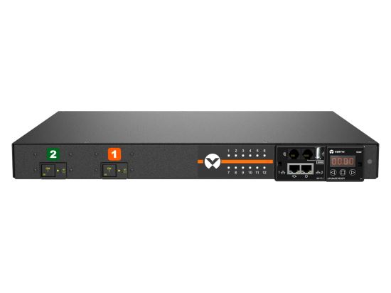 Vertiv Geist MNR3E1R6-12CF18-3TL6A0H10-S power distribution unit (PDU) 12 AC outlet(s) 0U Black1