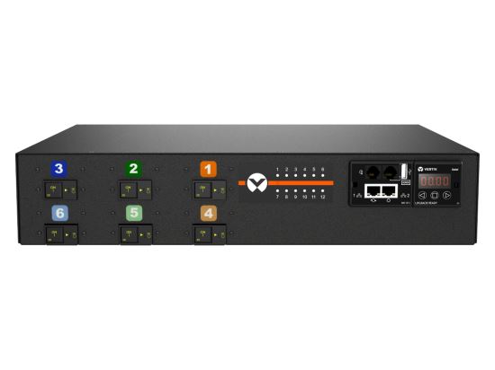 Vertiv Geist MNR3EDR6-12CF18-5CS15A0H10-S power distribution unit (PDU) 12 AC outlet(s) 0U Black1