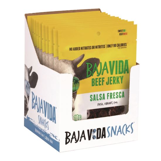 Beef Jerky Salsa Fresca Snack Pack, Salsa Fresca, 1 oz Packet, 12/Carton1
