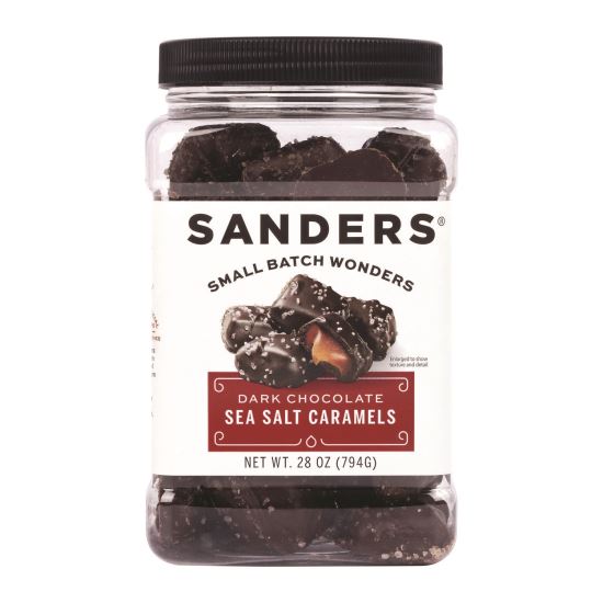 Dark Chocolate Caramel Sea Salt Tub, Dark Chocolate Caramel, 28 oz Tub1