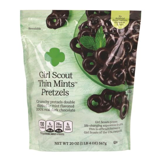 Thin Mints Pretzels, Mint Chocolate, 20 oz Bag1