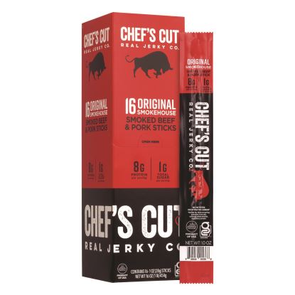 Original Smokehouse Beef & Pork Meat Stick, 1 oz Individually Wrapped, 16/Carton1