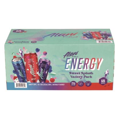 Energy Sweet Splash Variety Pack, Assorted Flavors, 12 oz Can, 18/Carton1