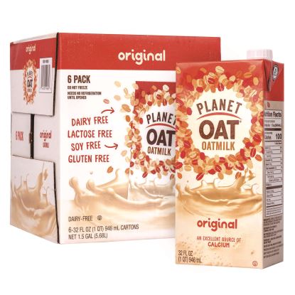 Original Oat Milk Cartons, 32 oz Carton, 6/Carton1