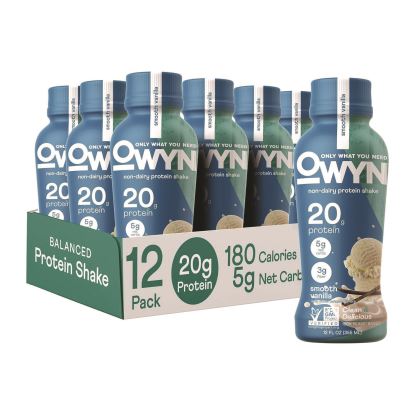 20 g Protein Drink, Vanilla, 12 oz Bottle, 12/Carton1