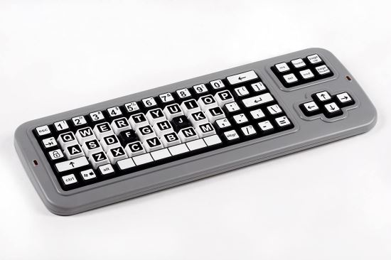 Protect 102526 keyboard Home USB QWERTY US International Black, Gray, White1