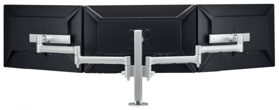 Atdec AWMS-3-137S4-H-S monitor mount / stand 27" Desk Silver1