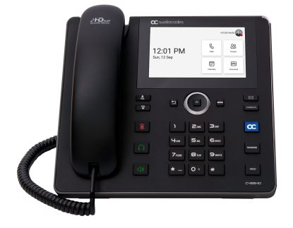 AudioCodes C455HD IP phone Black 8 lines TFT1