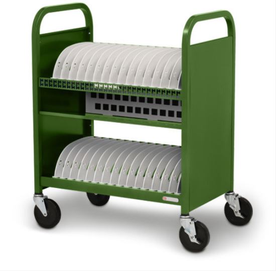 Bretford CUBE Transport Cart Portable device management cart Green1