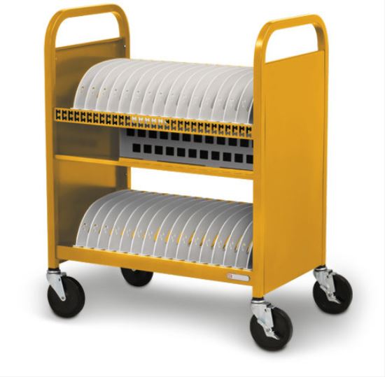 Bretford CUBE Transport Cart Portable device management cart Yellow1