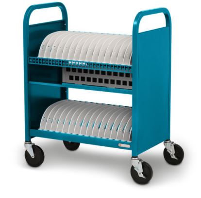 Bretford CUBE Transport Cart Portable device management cart Blue1