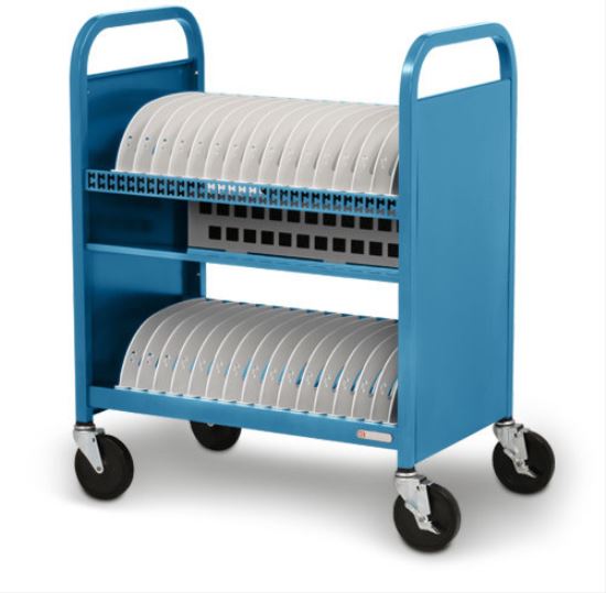 Bretford CUBE Transport Cart Portable device management cart Blue1