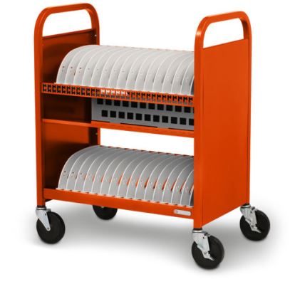 Bretford CUBE Transport Cart Portable device management cart Orange1