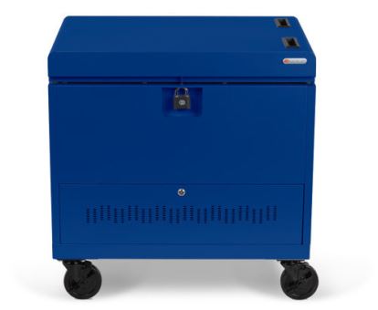 Bretford CUBE Toploader Portable device management cart Blue1