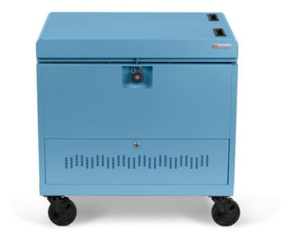 Bretford CUBE Toploader Portable device management cart Blue1