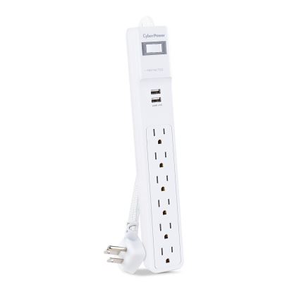 CyberPower P606URC2 surge protector White 6 AC outlet(s) 125 V 70.9" (1.8 m)1