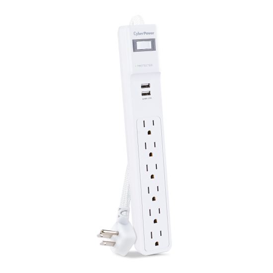 CyberPower P606URC2 surge protector White 6 AC outlet(s) 125 V 70.9" (1.8 m)1