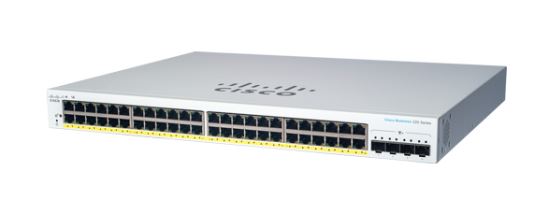 Cisco CBS220-48FP-4X Managed L2 Gigabit Ethernet (10/100/1000) Power over Ethernet (PoE) White1