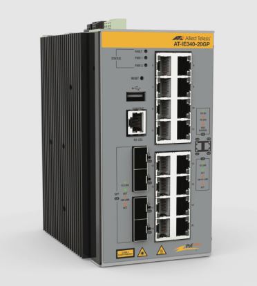 Allied Telesis AT-IE340-20GP-980 network switch Managed L3 Gigabit Ethernet (10/100/1000) Power over Ethernet (PoE) Gray1