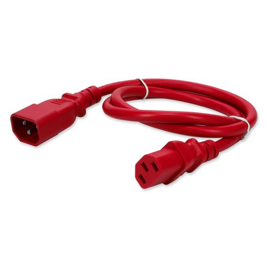 AddOn Networks ADD-C132C1414AWG1MRD power cable Red 39.4" (1 m) IEC C13 IEC C141