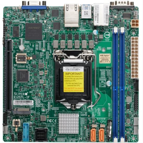 Supermicro MBD-X12STL-IF-O motherboard Intel C252 LGA 1200 (Socket H5) mini ITX1