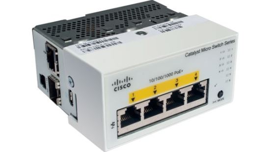 Cisco CMICR-4PS network switch Managed L2 Gigabit Ethernet (10/100/1000) Power over Ethernet (PoE) Gray1