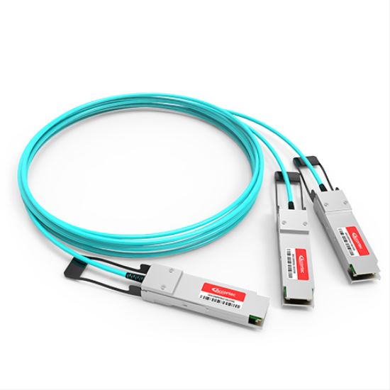 Accortec MFS1S50-H001E-ACC InfiniBand/fibre optic cable 39.4" (1 m) QSFP56 2xQSFP56 Aqua color1