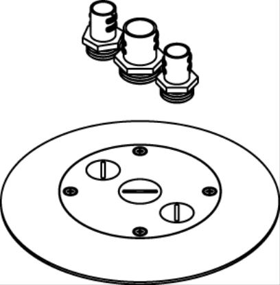 WIREMOLD RC7CFFTCBS mounting kit Brass Stainless steel1