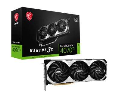 MSI VENTUS GEFORCE RTX 4070 Ti 3X 12G graphics card NVIDIA 12 GB GDDR6X1