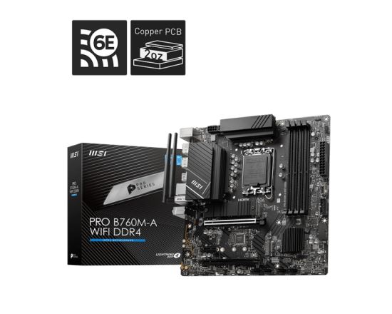 MSI PRO B760M-A Intel B760 LGA 1700 micro ATX1