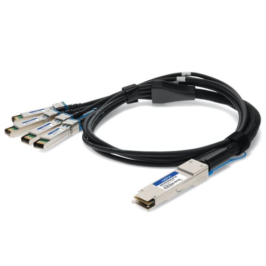 AddOn Networks QSFP28-4SFP28-PDAC1M-FT-AO InfiniBand/fibre optic cable 39.4" (1 m) 4x SFP28 Black1