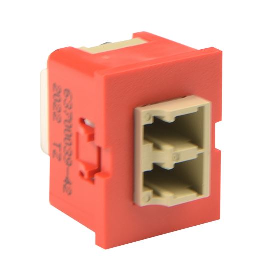 Legrand 63700039-42 fiber optic adapter LC 1 pc(s) Beige, Red1