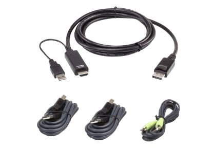 ATEN 2L-7D02UHDPX4 KVM cable Black 70.9" (1.8 m)1