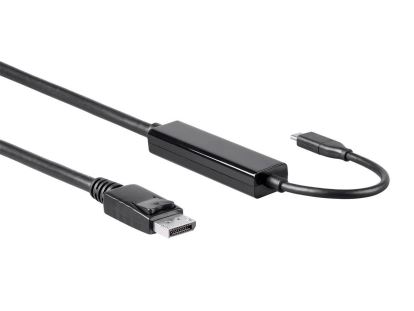 Monoprice 24444 video cable adapter 72" (1.83 m) USB Type-C DisplayPort Black1