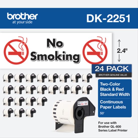 Brother DK-225124PK printer label White Self-adhesive printer label1