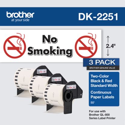 Brother DK-22513PK printer label White Self-adhesive printer label1