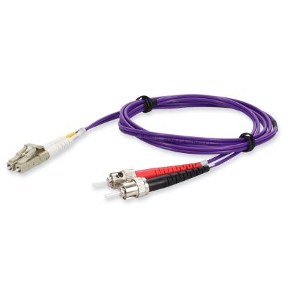 AddOn Networks ADD-ST-LC-3M5OM4-PE-TAA InfiniBand/fibre optic cable 118.1" (3 m) LOMM Purple1