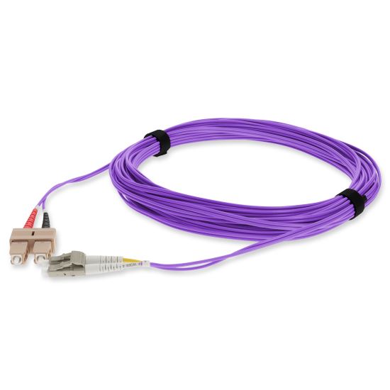 AddOn Networks ADD-SC-LC-10M5OM4-VT-TAA InfiniBand/fibre optic cable 393.7" (10 m) LOMM Violet1