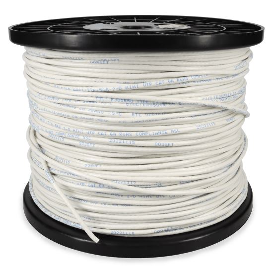 AddOn Networks ADD-CAT6SLBULK1K-WE networking cable White 12000" (304.8 m) Cat6 U/UTP (UTP)1