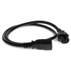 AddOn Networks ADD-C142C1514AWG1-5FT power cable Black 18.1" (0.46 m) IEC C14 IEC C157