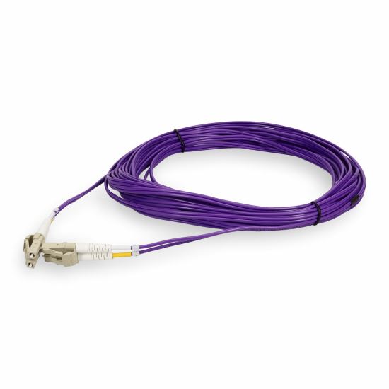 AddOn Networks ADD-LC-LC-5M5OM4-PE-TAA InfiniBand/fibre optic cable 196.9" (5 m) LOMM Purple1