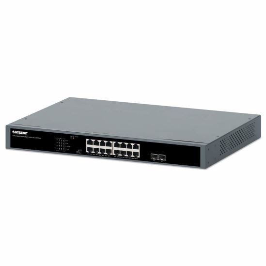 Intellinet 561983 network switch Unmanaged Gigabit Ethernet (10/100/1000) Power over Ethernet (PoE) 1U Black1