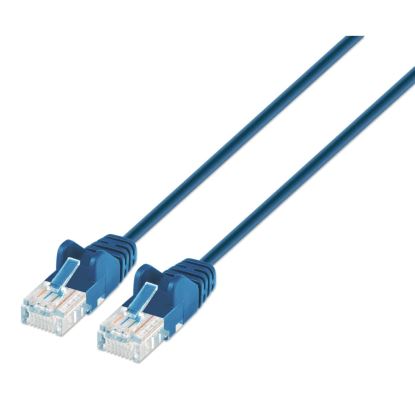 Intellinet IEC-C6A-BL-1-SLIM networking cable Blue 11.8" (0.3 m) Cat6 U/UTP (UTP)1